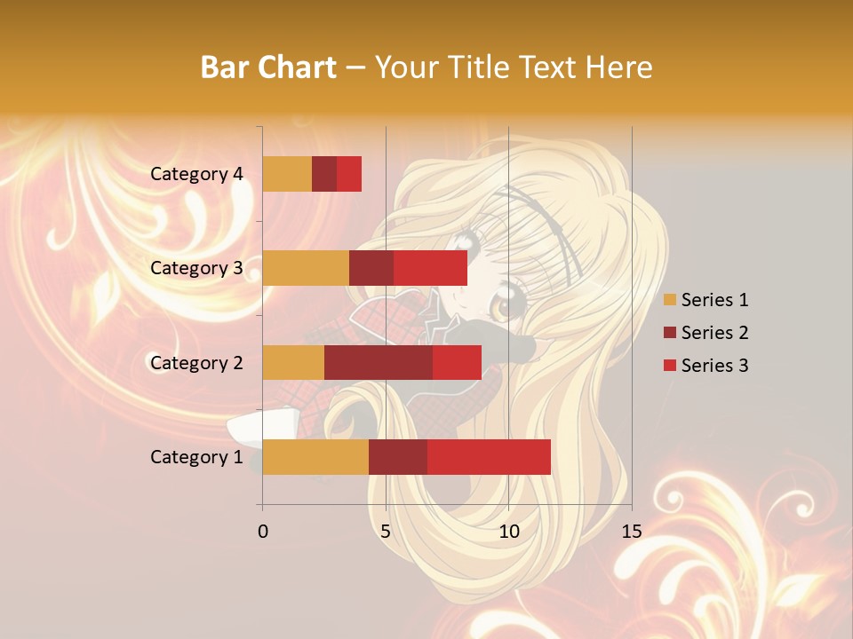 A Woman With Long Blonde Hair Is Standing In Front Of A Red Background PowerPoint Template