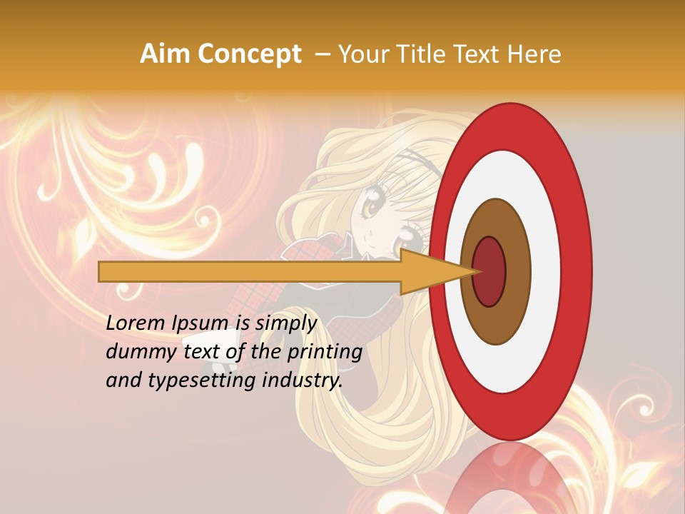 A Woman With Long Blonde Hair Is Standing In Front Of A Red Background PowerPoint Template