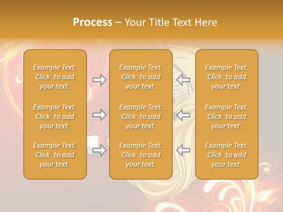 A Woman With Long Blonde Hair Is Standing In Front Of A Red Background PowerPoint Template