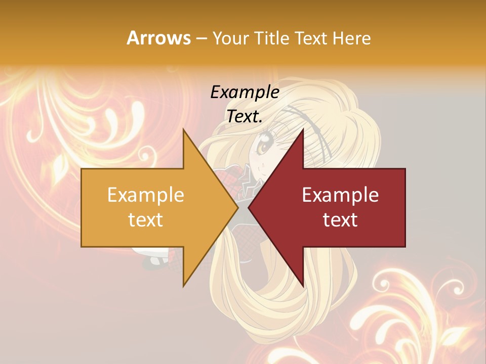 A Woman With Long Blonde Hair Is Standing In Front Of A Red Background PowerPoint Template