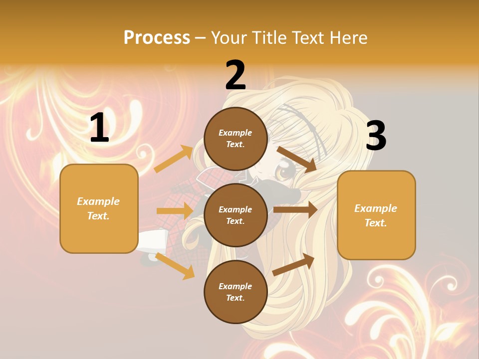 A Woman With Long Blonde Hair Is Standing In Front Of A Red Background PowerPoint Template