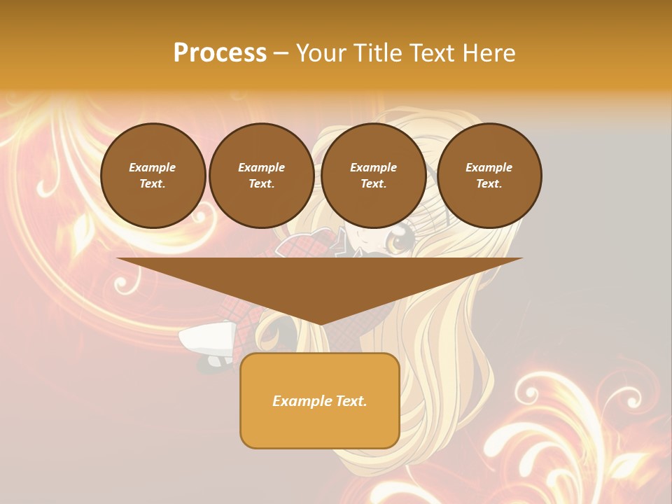 A Woman With Long Blonde Hair Is Standing In Front Of A Red Background PowerPoint Template