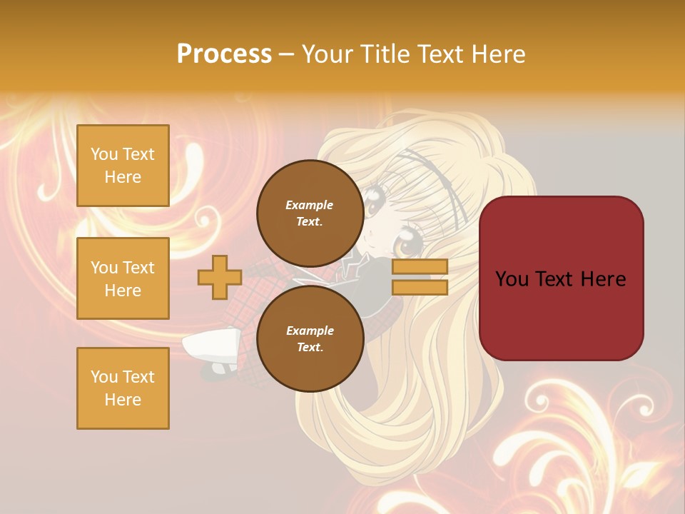 A Woman With Long Blonde Hair Is Standing In Front Of A Red Background PowerPoint Template