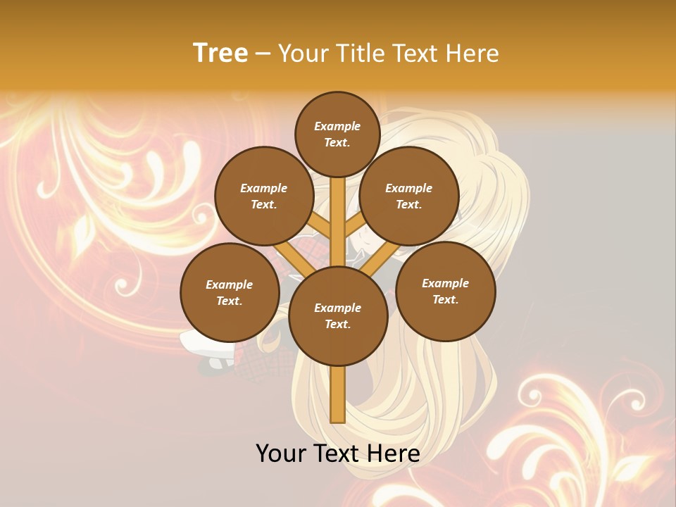 A Woman With Long Blonde Hair Is Standing In Front Of A Red Background PowerPoint Template