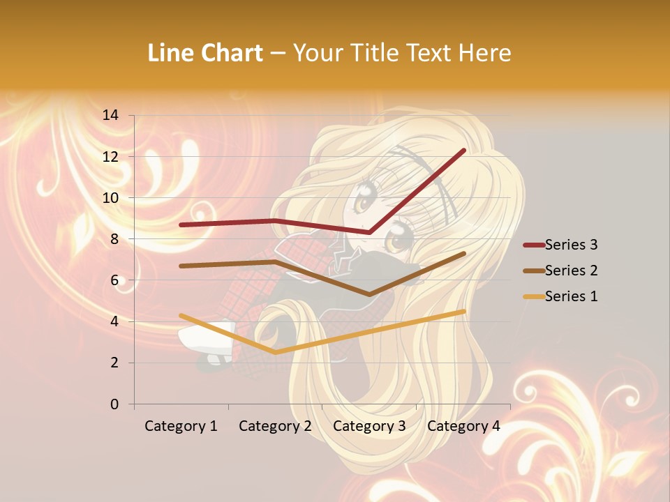 A Woman With Long Blonde Hair Is Standing In Front Of A Red Background PowerPoint Template