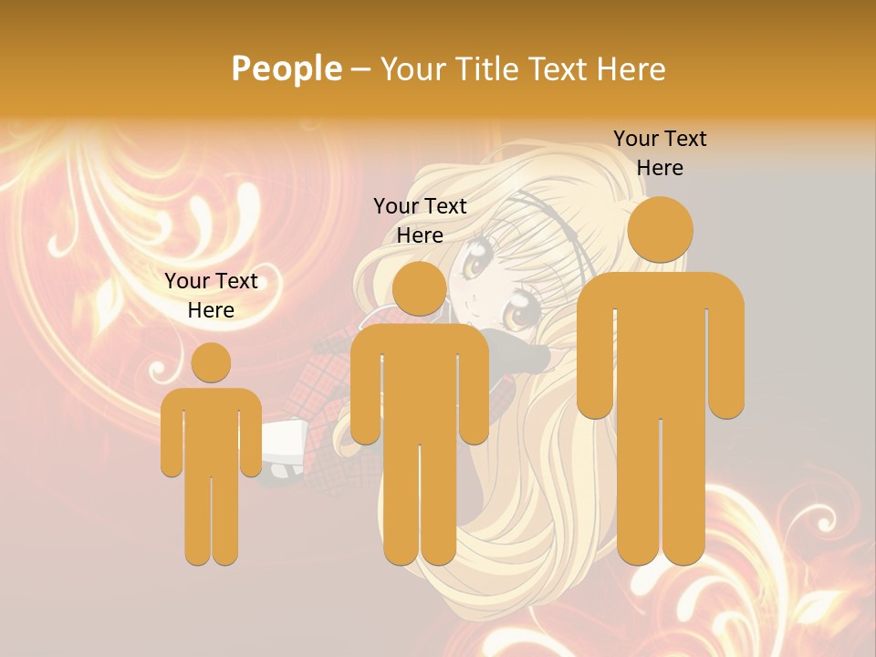 A Woman With Long Blonde Hair Is Standing In Front Of A Red Background PowerPoint Template