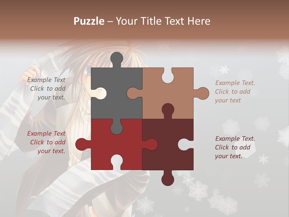 A Anime Character With A Sword In His Hand PowerPoint Template