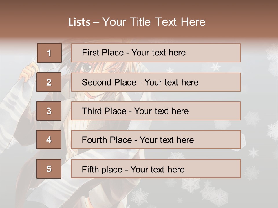 A Anime Character With A Sword In His Hand PowerPoint Template