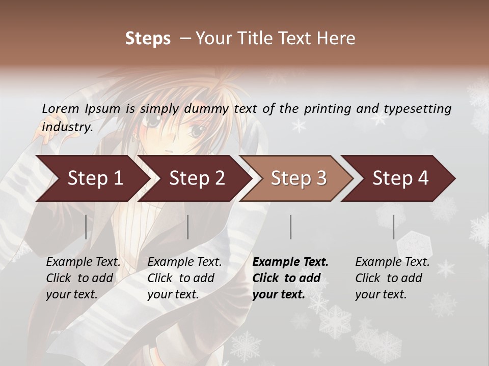 A Anime Character With A Sword In His Hand PowerPoint Template