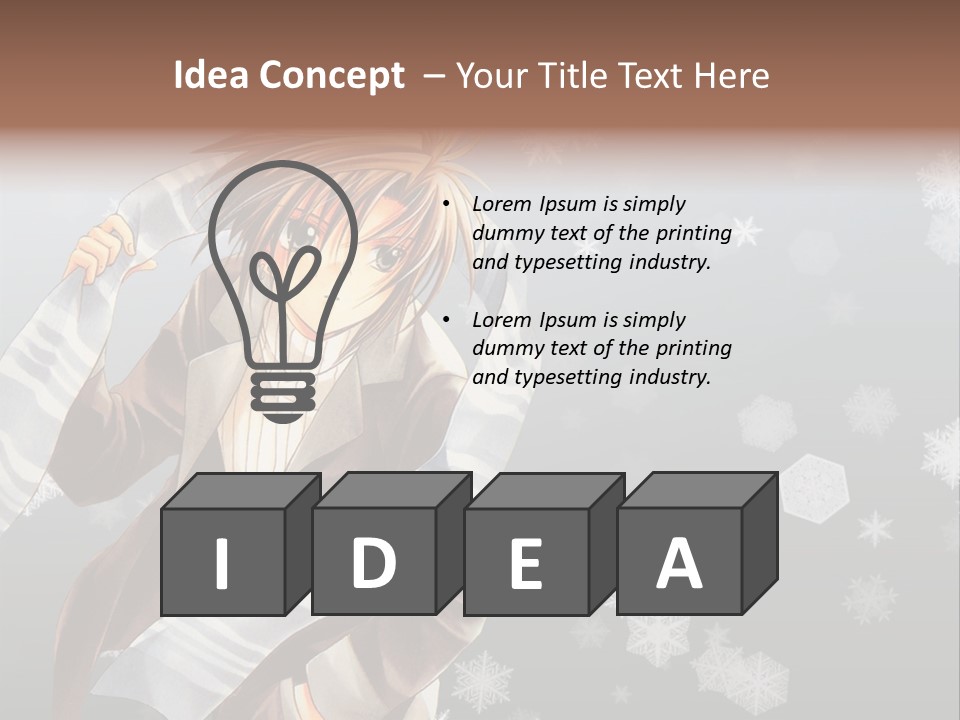 A Anime Character With A Sword In His Hand PowerPoint Template