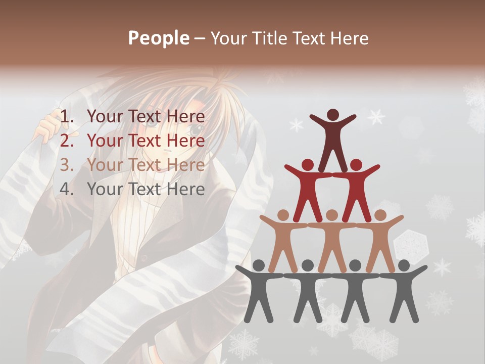 A Anime Character With A Sword In His Hand PowerPoint Template