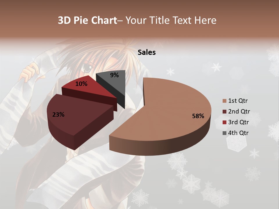 A Anime Character With A Sword In His Hand PowerPoint Template