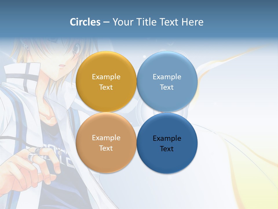 A Anime Character With Blonde Hair And Glasses PowerPoint Template