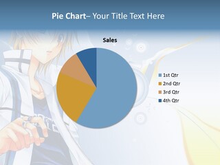 A Anime Character With Blonde Hair And Glasses PowerPoint Template