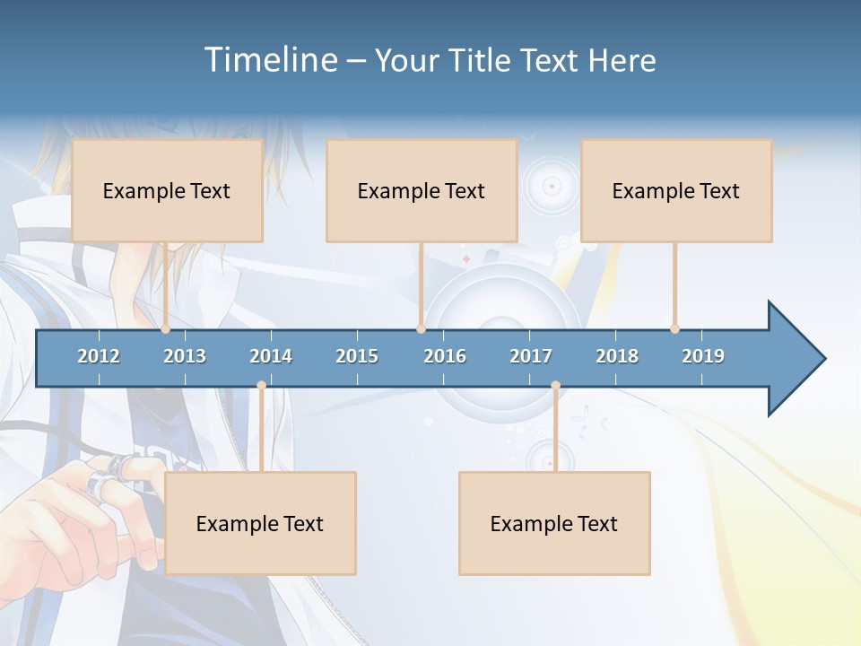 A Anime Character With Blonde Hair And Glasses PowerPoint Template
