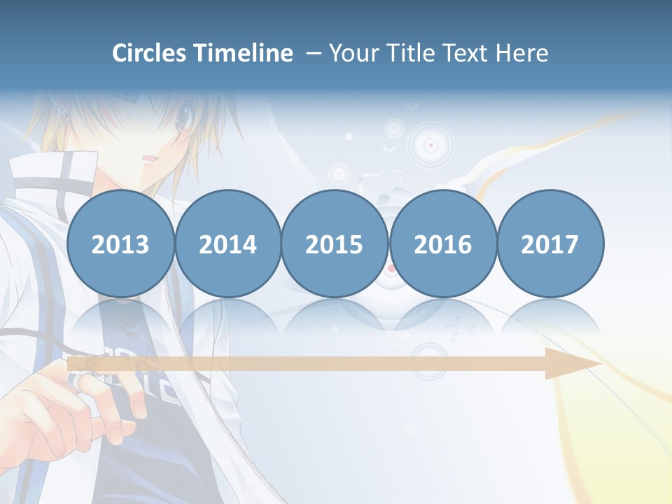 A Anime Character With Blonde Hair And Glasses PowerPoint Template