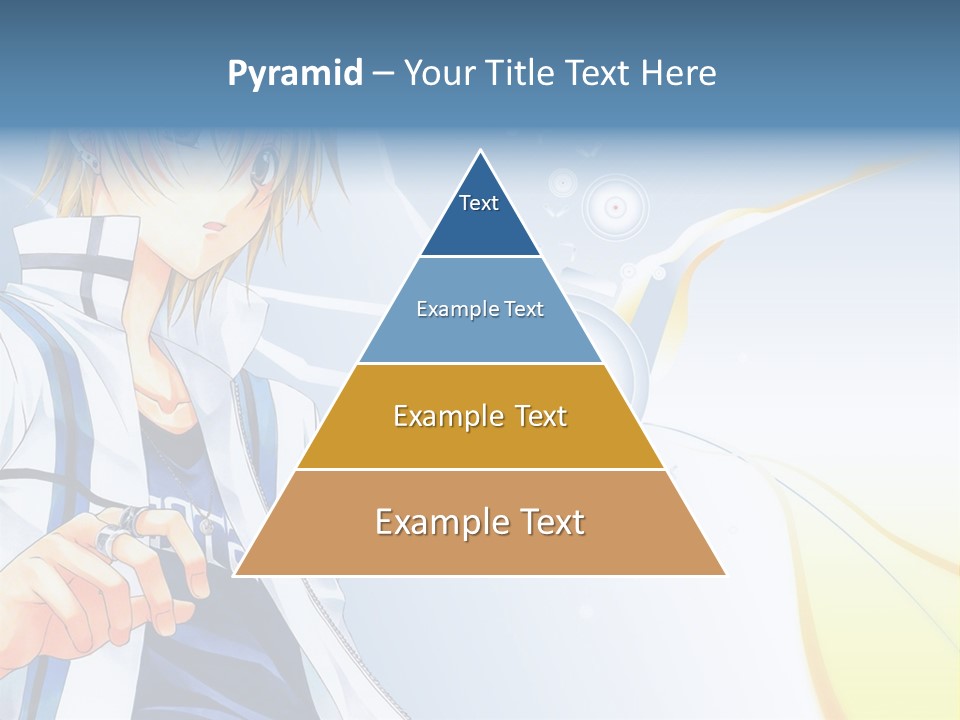 A Anime Character With Blonde Hair And Glasses PowerPoint Template