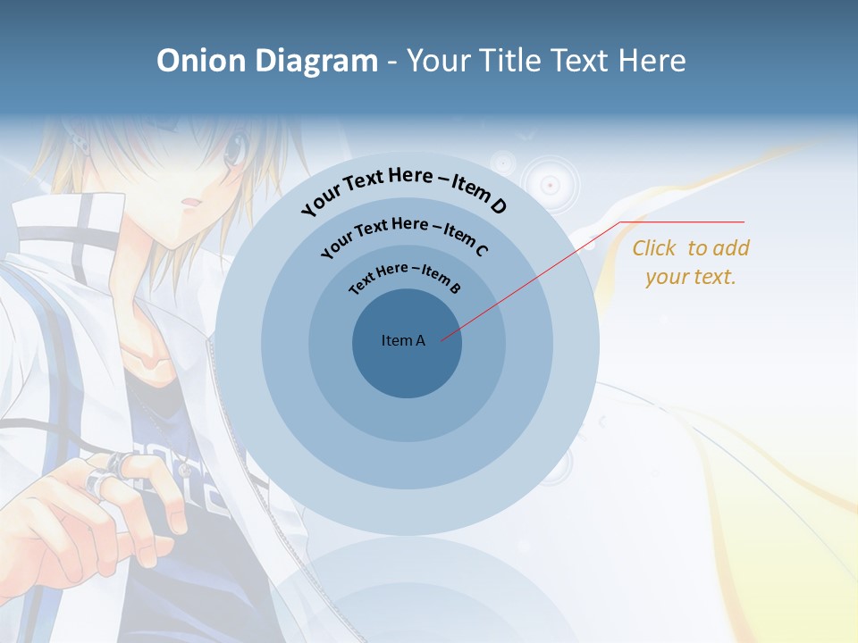A Anime Character With Blonde Hair And Glasses PowerPoint Template