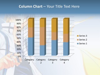 A Anime Character With Blonde Hair And Glasses PowerPoint Template