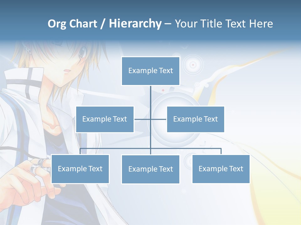 A Anime Character With Blonde Hair And Glasses PowerPoint Template