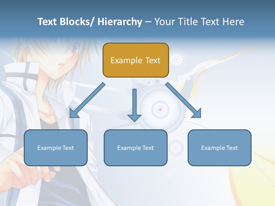 A Anime Character With Blonde Hair And Glasses PowerPoint Template