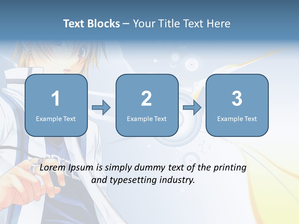 A Anime Character With Blonde Hair And Glasses PowerPoint Template
