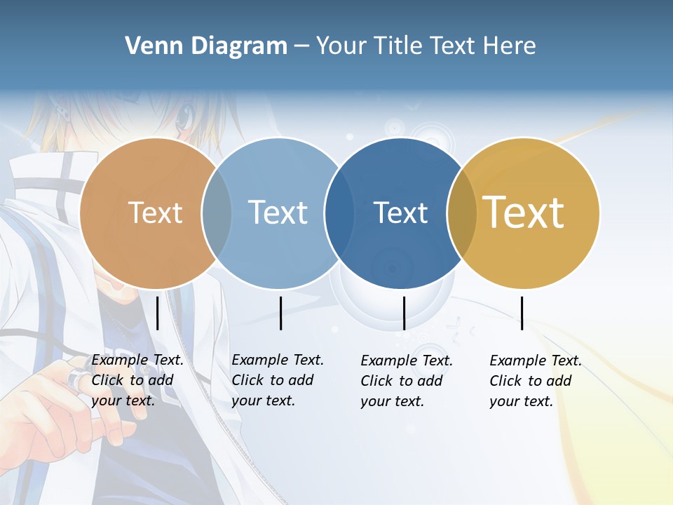 A Anime Character With Blonde Hair And Glasses PowerPoint Template