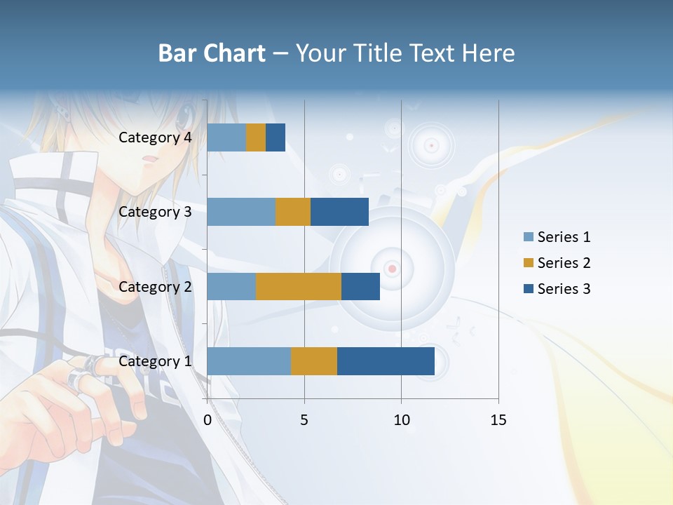 A Anime Character With Blonde Hair And Glasses PowerPoint Template