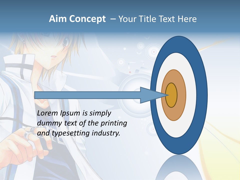 A Anime Character With Blonde Hair And Glasses PowerPoint Template