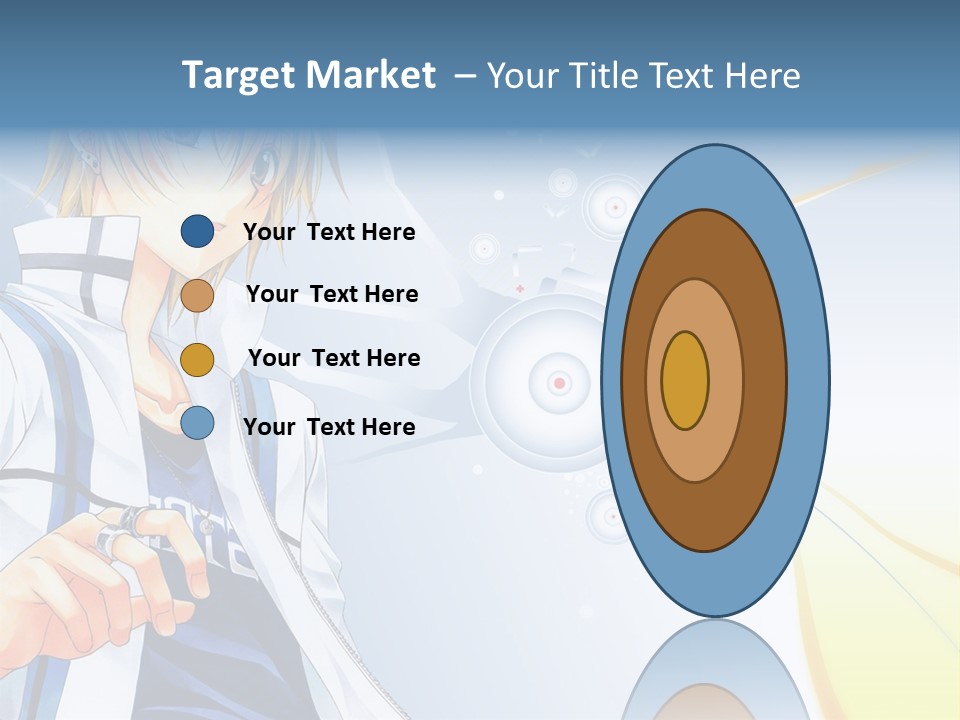 A Anime Character With Blonde Hair And Glasses PowerPoint Template