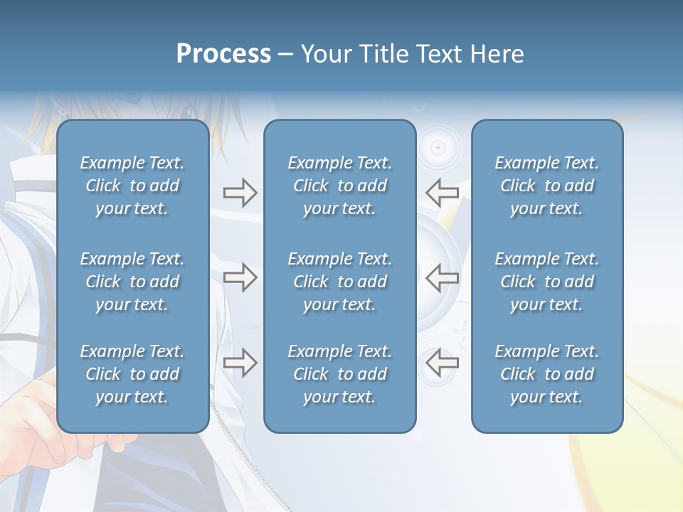 A Anime Character With Blonde Hair And Glasses PowerPoint Template