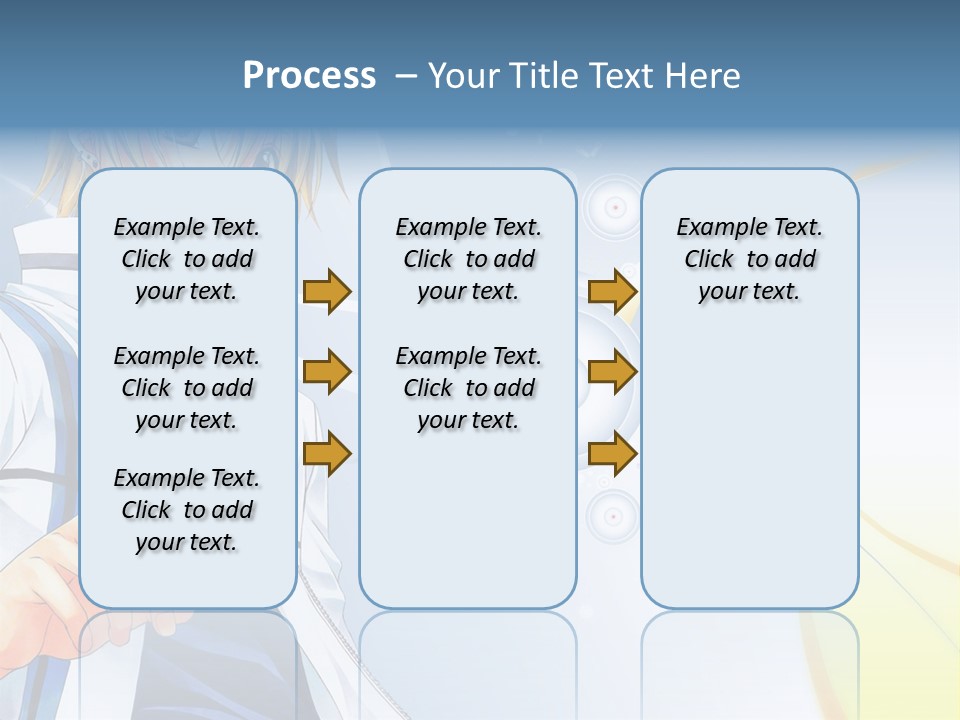 A Anime Character With Blonde Hair And Glasses PowerPoint Template