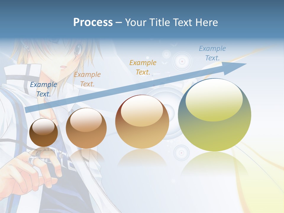 A Anime Character With Blonde Hair And Glasses PowerPoint Template