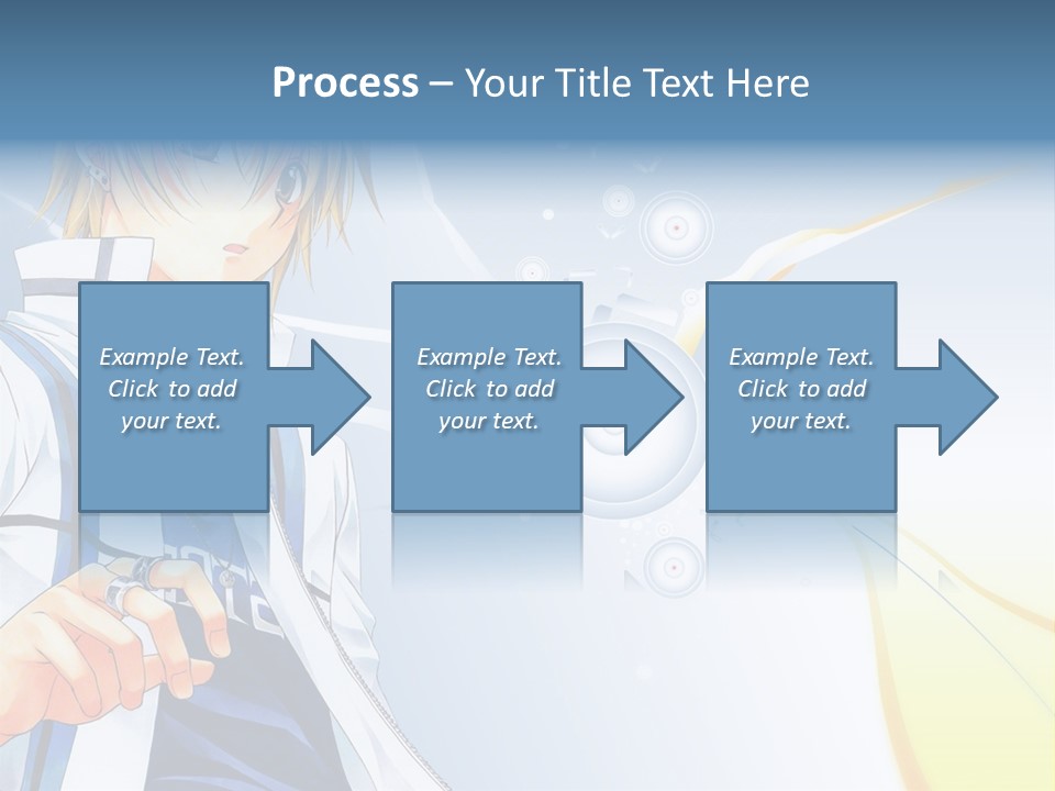 A Anime Character With Blonde Hair And Glasses PowerPoint Template