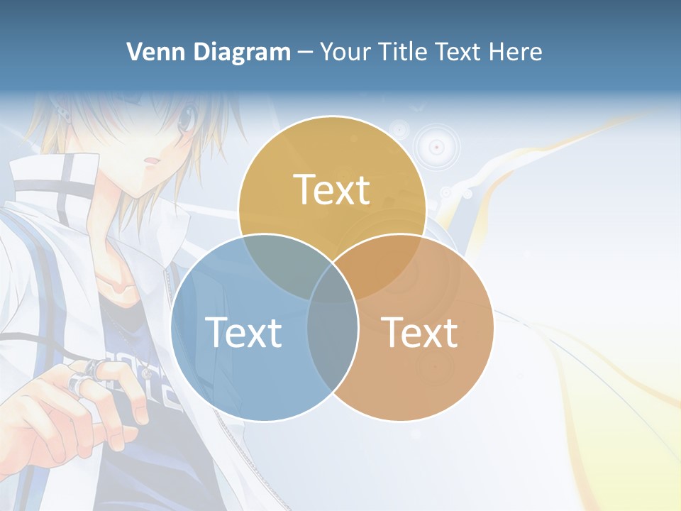 A Anime Character With Blonde Hair And Glasses PowerPoint Template