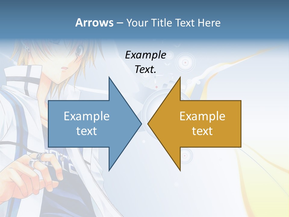 A Anime Character With Blonde Hair And Glasses PowerPoint Template