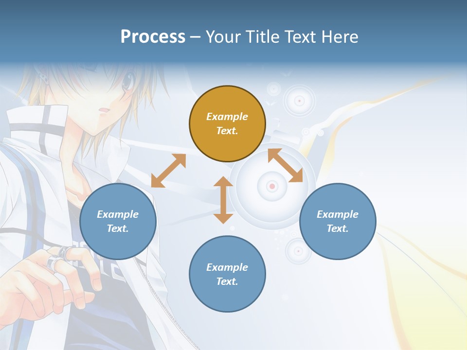 A Anime Character With Blonde Hair And Glasses PowerPoint Template