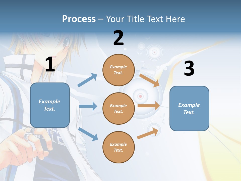 A Anime Character With Blonde Hair And Glasses PowerPoint Template