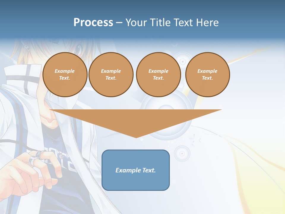 A Anime Character With Blonde Hair And Glasses PowerPoint Template