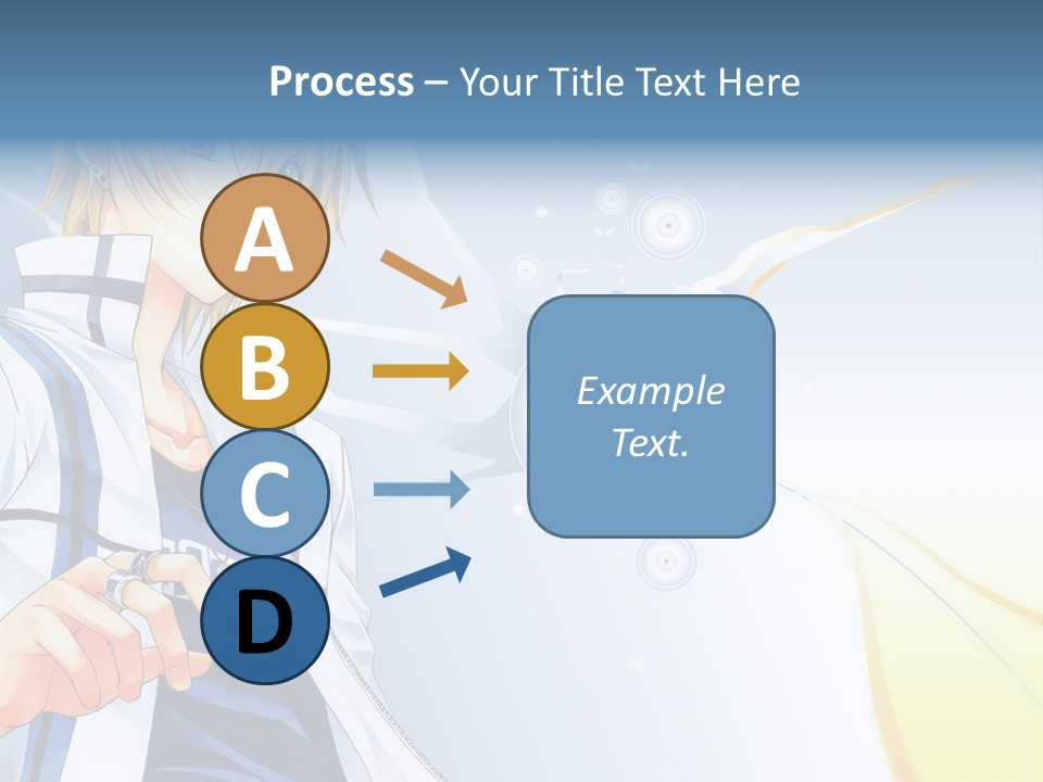 A Anime Character With Blonde Hair And Glasses PowerPoint Template