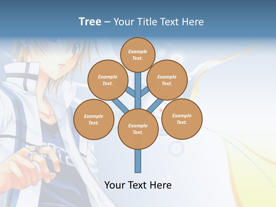 A Anime Character With Blonde Hair And Glasses PowerPoint Template