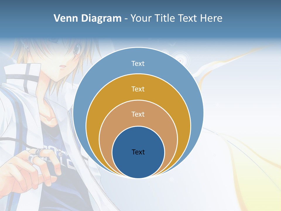 A Anime Character With Blonde Hair And Glasses PowerPoint Template