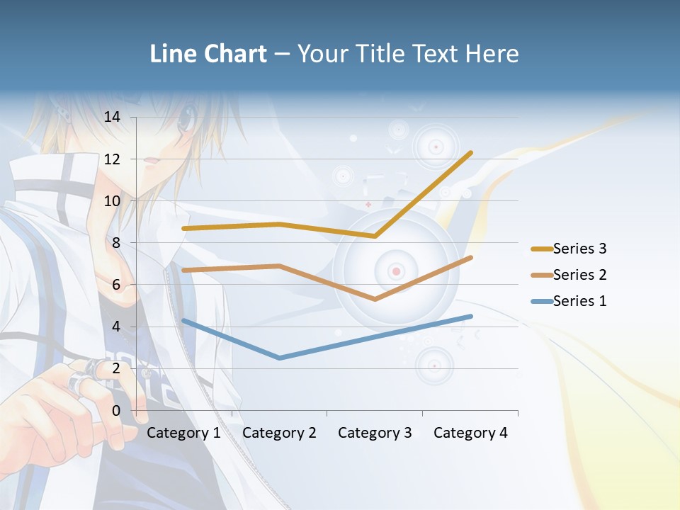A Anime Character With Blonde Hair And Glasses PowerPoint Template