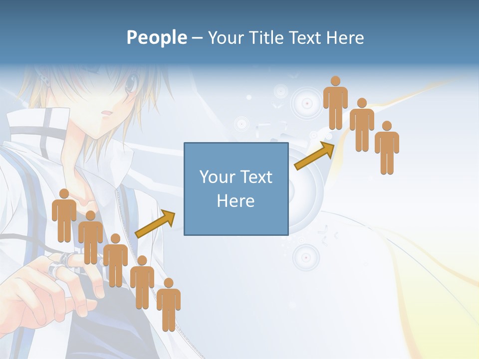 A Anime Character With Blonde Hair And Glasses PowerPoint Template
