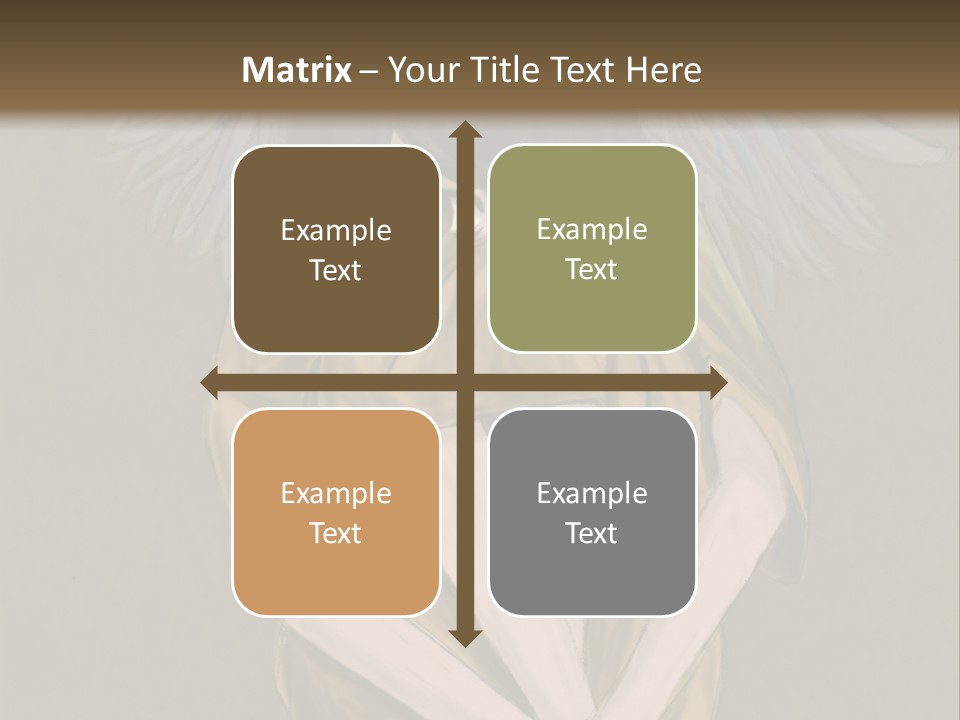 A Picture Of An Angel With A Halo Above It PowerPoint Template