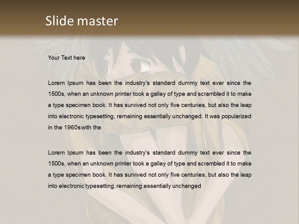 A Picture Of An Angel With A Halo Above It PowerPoint Template