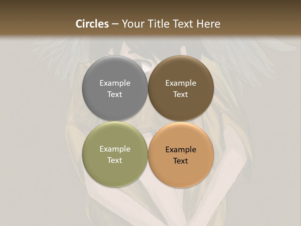 A Picture Of An Angel With A Halo Above It PowerPoint Template