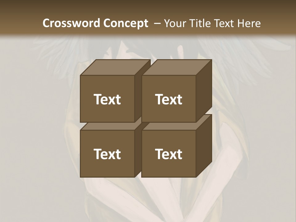 A Picture Of An Angel With A Halo Above It PowerPoint Template