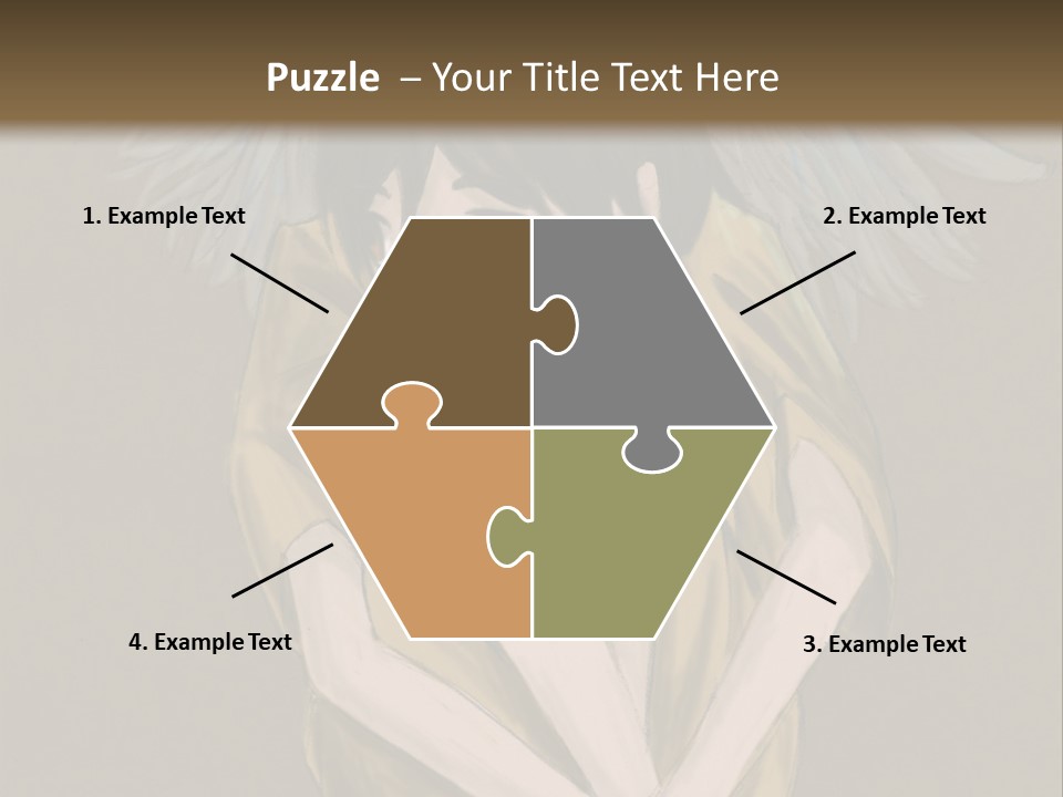 A Picture Of An Angel With A Halo Above It PowerPoint Template