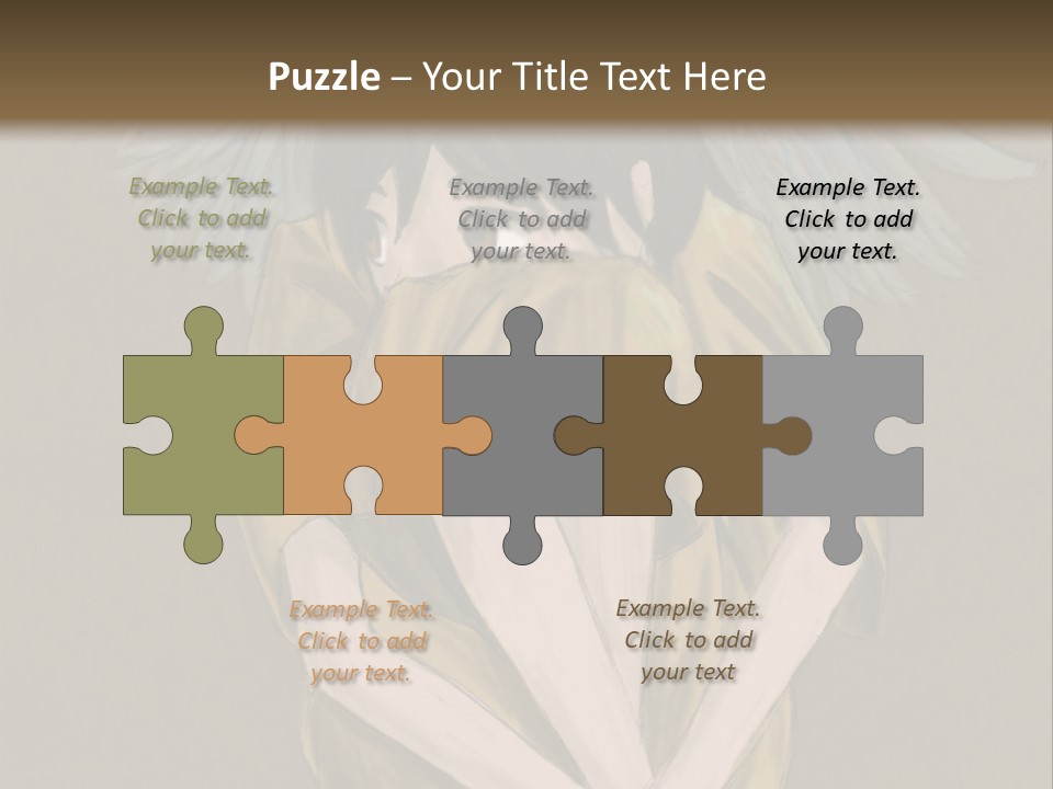 A Picture Of An Angel With A Halo Above It PowerPoint Template